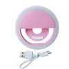 Cell Phone Charging Selfie with LED Circular Fill Lights